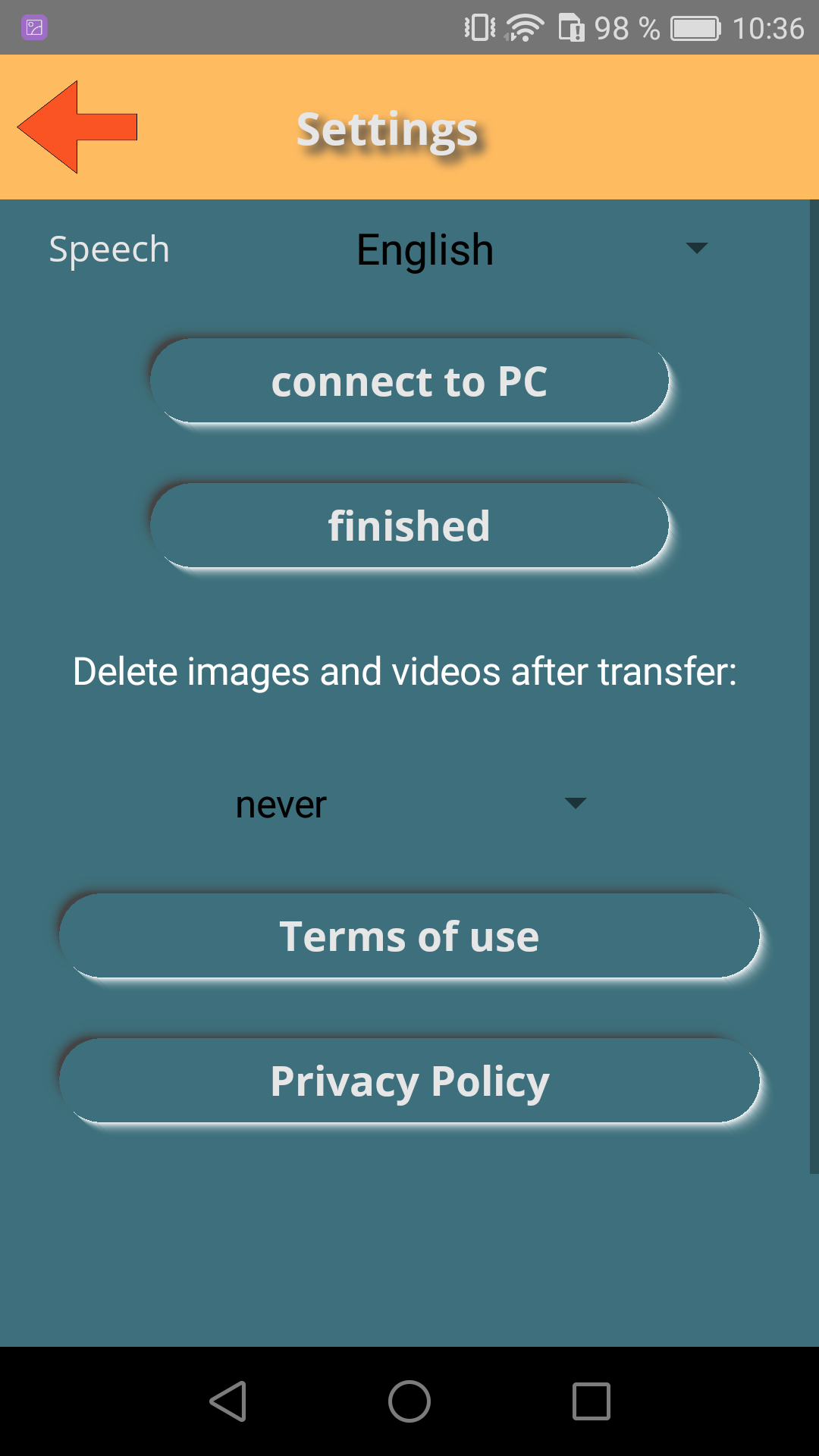 myoop screenshot settings